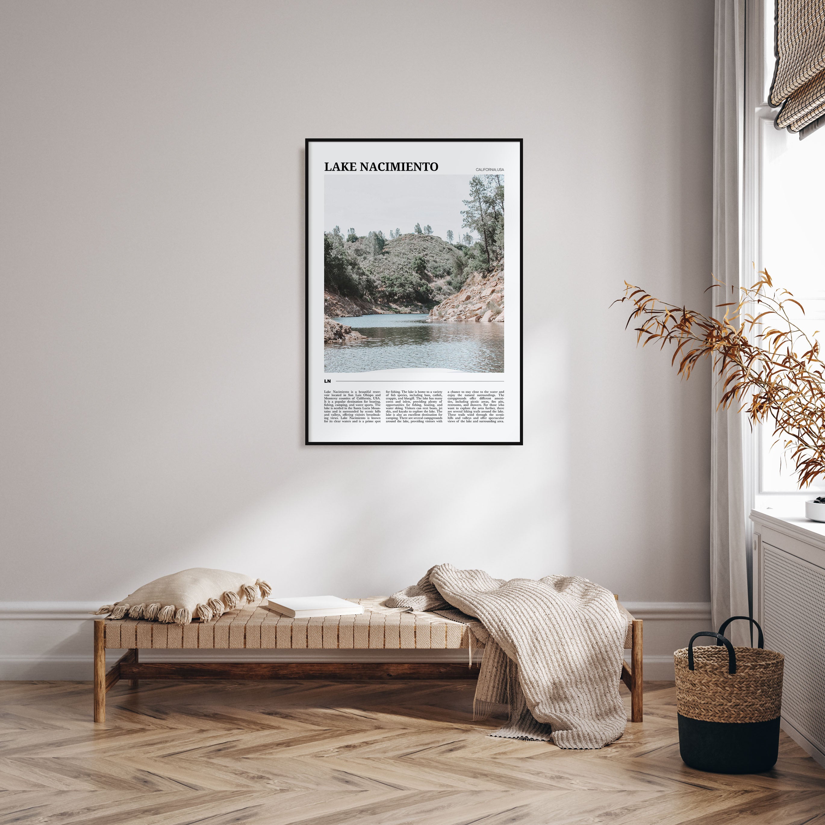 Lake Nacimiento Travel Color Poster