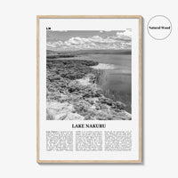 Lake Nakuru Print Black and White, Lake Nakuru Wall Art, Lake Nakuru Poster, Lake Nakuru Photo, Lake Nakuru Wall Décor, Kenya