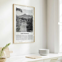 Lake Nicaragua Print Black and White, Lake Nicaragua Wall Art, Lake Nicaragua Poster, Lake Nicaragua Photo, Lake Nicaragua Wall Décor