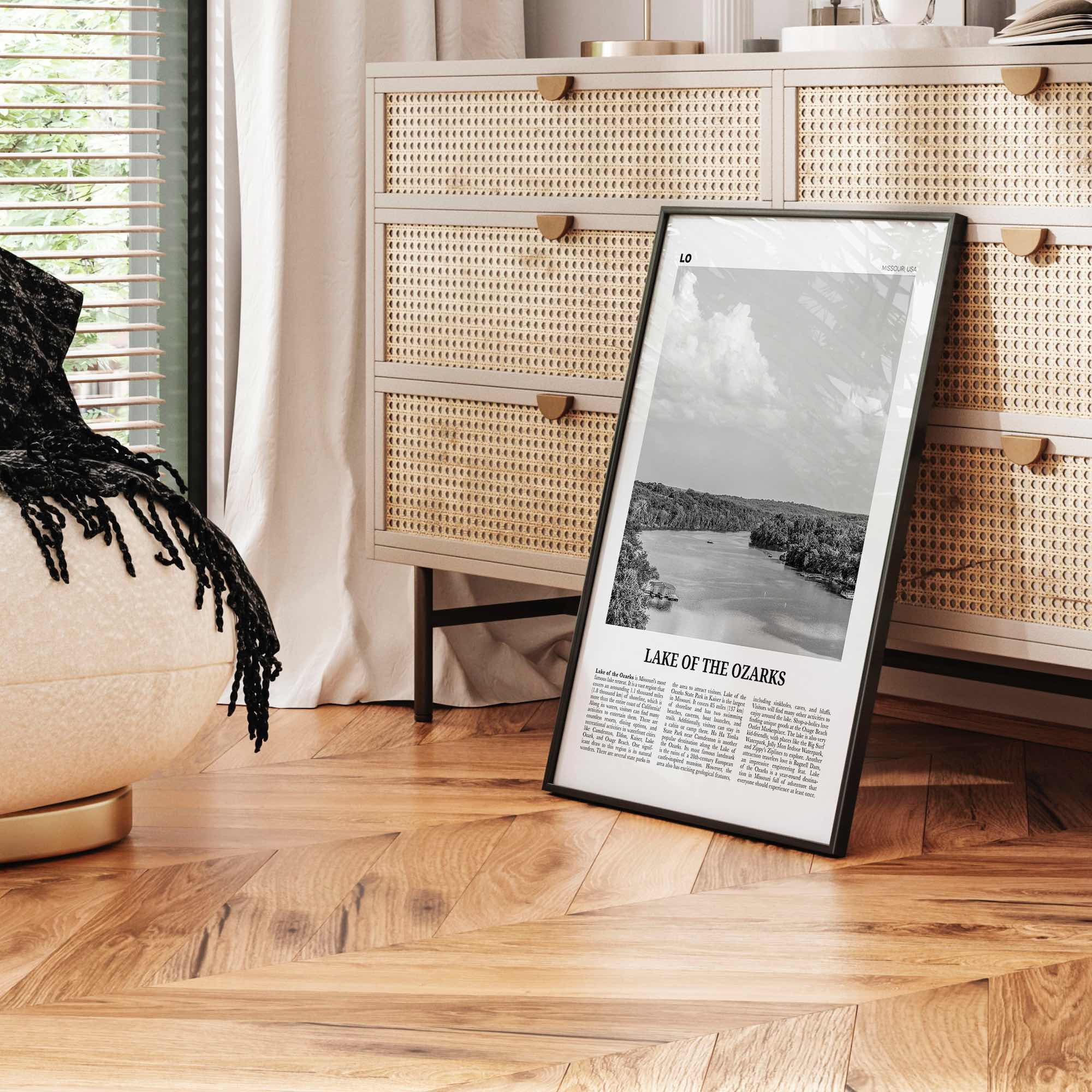 Lake of the Ozarks Print Black and White, Lake of the Ozarks Wall Art, Lake of the Ozarks Poster, Lake of the Ozarks Photo, Missouri, USA