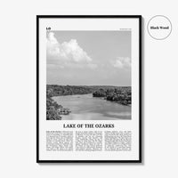 Lake of the Ozarks Print Black and White, Lake of the Ozarks Wall Art, Lake of the Ozarks Poster, Lake of the Ozarks Photo, Missouri, USA