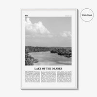 Lake of the Ozarks Print Black and White, Lake of the Ozarks Wall Art, Lake of the Ozarks Poster, Lake of the Ozarks Photo, Missouri, USA