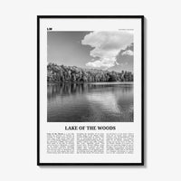 Lake of the Woods Print Black and White, Lake of the Woods Wall Art, Lake of the Woods Poster, Lake of the Woods Photo, Ontario, Canada