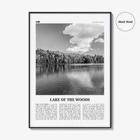 Lake of the Woods Print Black and White, Lake of the Woods Wall Art, Lake of the Woods Poster, Lake of the Woods Photo, Ontario, Canada