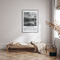 Lake of the Woods Travel B&W Poster