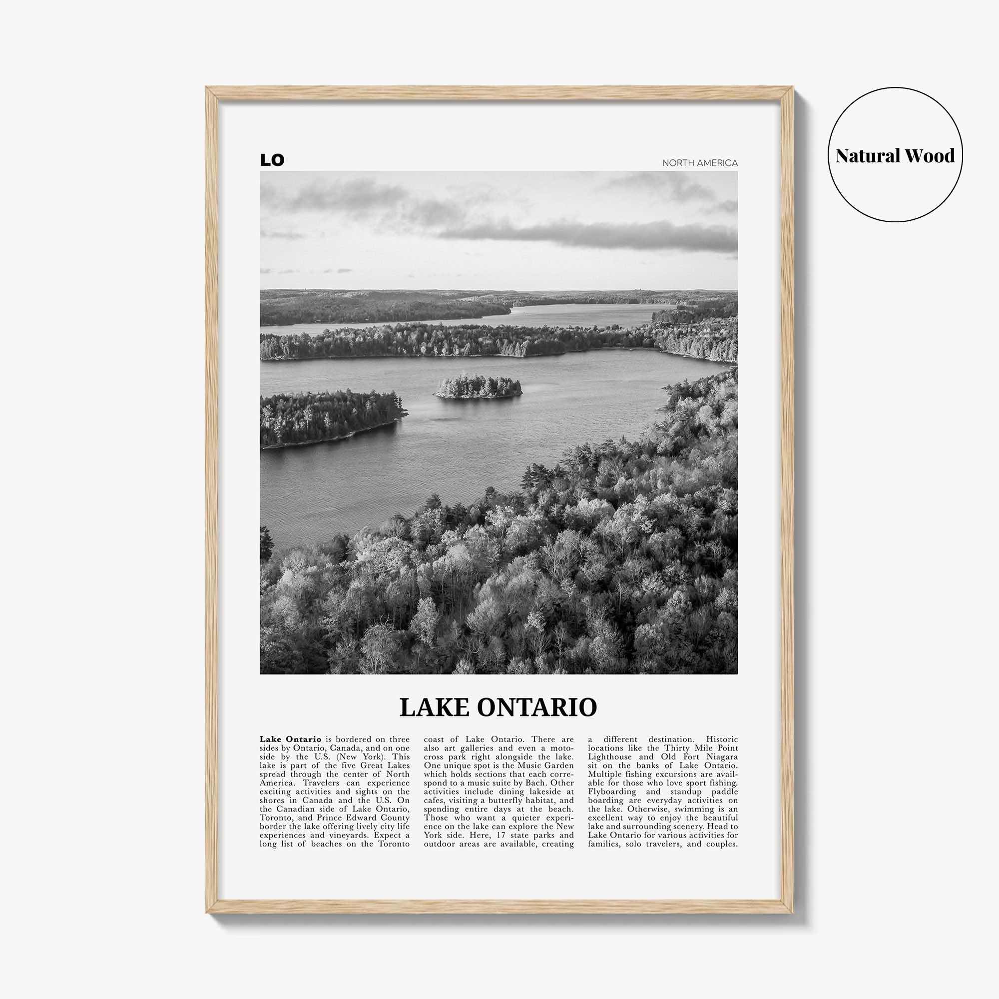 Lake Ontario Print Black and White, Lake Ontario Wall Art, Lake Ontario Poster, Lake Ontario Photo, Lake Ontario Wall Décor, North America