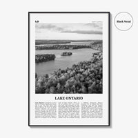 Lake Ontario Print Black and White, Lake Ontario Wall Art, Lake Ontario Poster, Lake Ontario Photo, Lake Ontario Wall Décor, North America