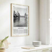 Lake Oswego Print Black and White, Lake Oswego Wall Art, Lake Oswego Poster, Lake Oswego Photo, Lake Oswego Wall Décor, Oregon, USA