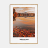 Lake Placid Portrait Color Poster