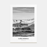 Lake Powell Portrait B&W Poster