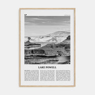 Lake Powell Travel B&W Poster