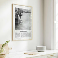 Lake Superior Print Black and White, Lake Superior Wall Art, Lake Superior Poster, Lake Superior Photo, USA, United States, Canada
