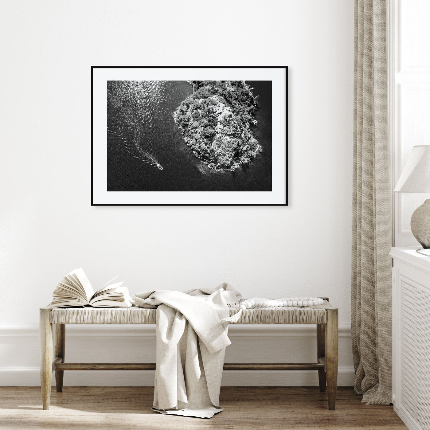 Lake Tahoe Landscape B&W Poster