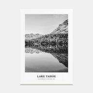 Lake Tahoe Portrait B&W No 2 Poster