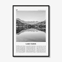 Lake Tahoe Print Black and White No 1, Lake Tahoe Wall Art, Lake Tahoe Poster, Lake Tahoe Photo, California, USA, United States, America