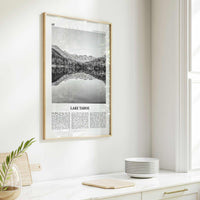 Lake Tahoe Print Black and White No 1, Lake Tahoe Wall Art, Lake Tahoe Poster, Lake Tahoe Photo, California, USA, United States, America