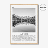 Lake Tahoe Print Black and White No 1, Lake Tahoe Wall Art, Lake Tahoe Poster, Lake Tahoe Photo, California, USA, United States, America