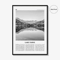 Lake Tahoe Print Black and White No 1, Lake Tahoe Wall Art, Lake Tahoe Poster, Lake Tahoe Photo, California, USA, United States, America
