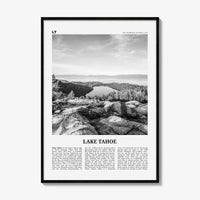 Lake Tahoe Print Black and White No 2, Lake Tahoe Wall Art, Lake Tahoe Poster, Lake Tahoe Photo, California, USA, United States