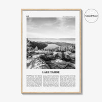 Lake Tahoe Print Black and White No 2, Lake Tahoe Wall Art, Lake Tahoe Poster, Lake Tahoe Photo, California, USA, United States