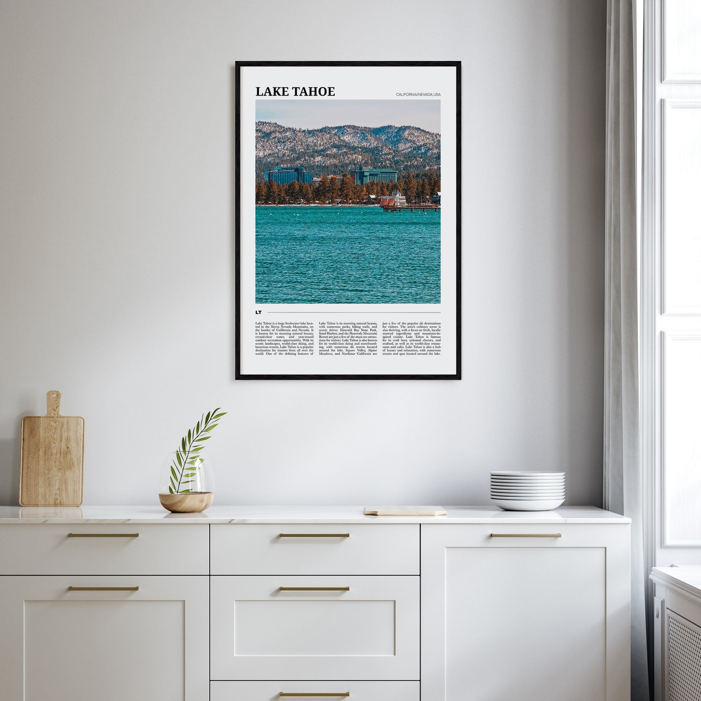 Lake Tahoe Travel Color No 2 Poster