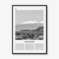 Lake Taupo Print Black and White, Lake Taupō Wall Art, Lake Taupō Poster, Lake Taupō Photo, Lake Taupō Wall Décor, New Zealand