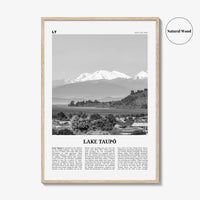 Lake Taupo Print Black and White, Lake Taupō Wall Art, Lake Taupō Poster, Lake Taupō Photo, Lake Taupō Wall Décor, New Zealand