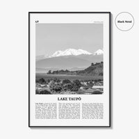 Lake Taupo Print Black and White, Lake Taupō Wall Art, Lake Taupō Poster, Lake Taupō Photo, Lake Taupō Wall Décor, New Zealand
