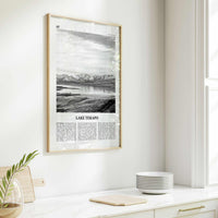 Lake Tekapo Print Black and White, Lake Tekapo Wall Art, Lake Tekapo Poster, Lake Tekapo Photo, New Zealand