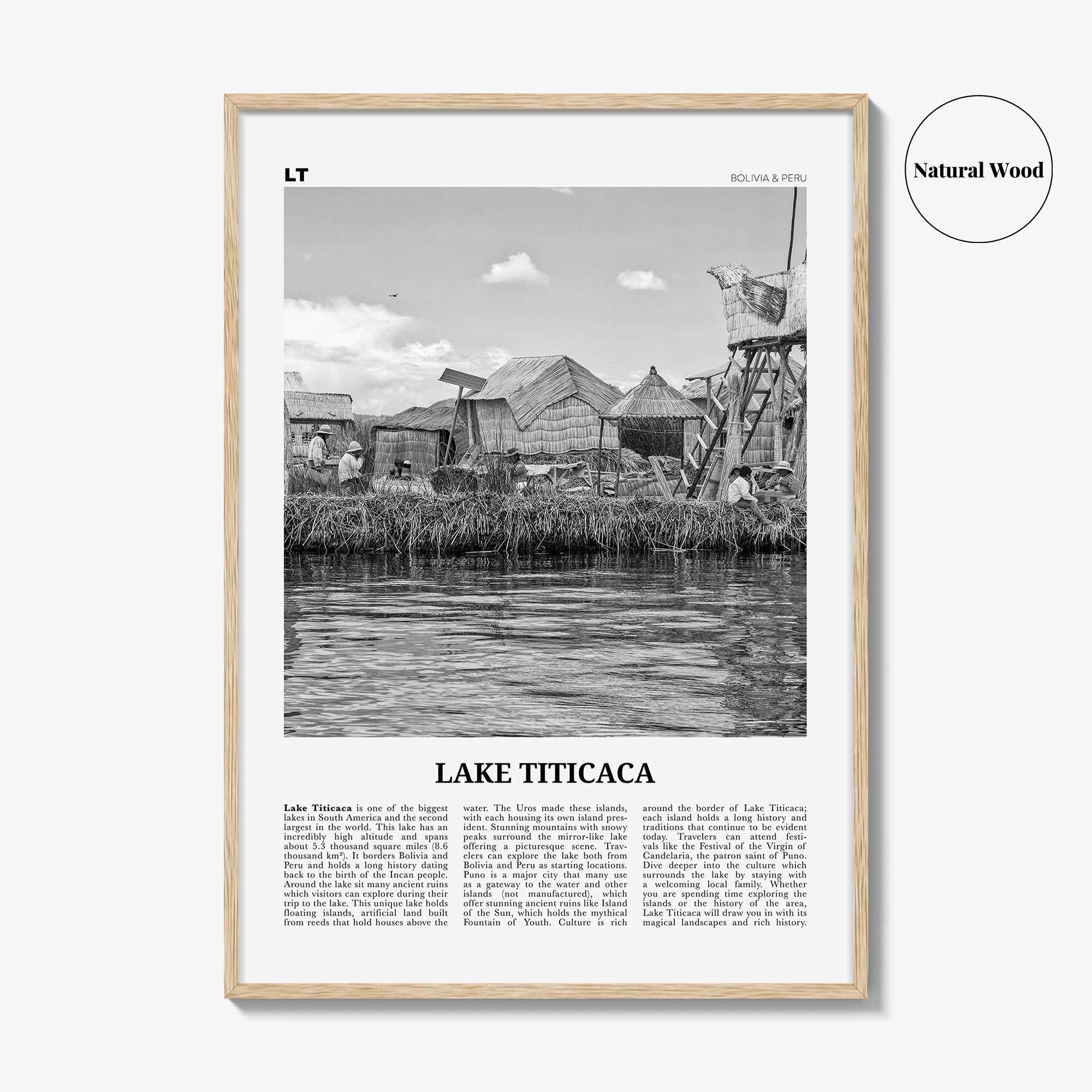 Lake Titicaca Print Black and White, Lake Titicaca Wall Art, Lake Titicaca Poster, Lake Titicaca Photo, Lake Titicaca Décor, Bolivia, Peru