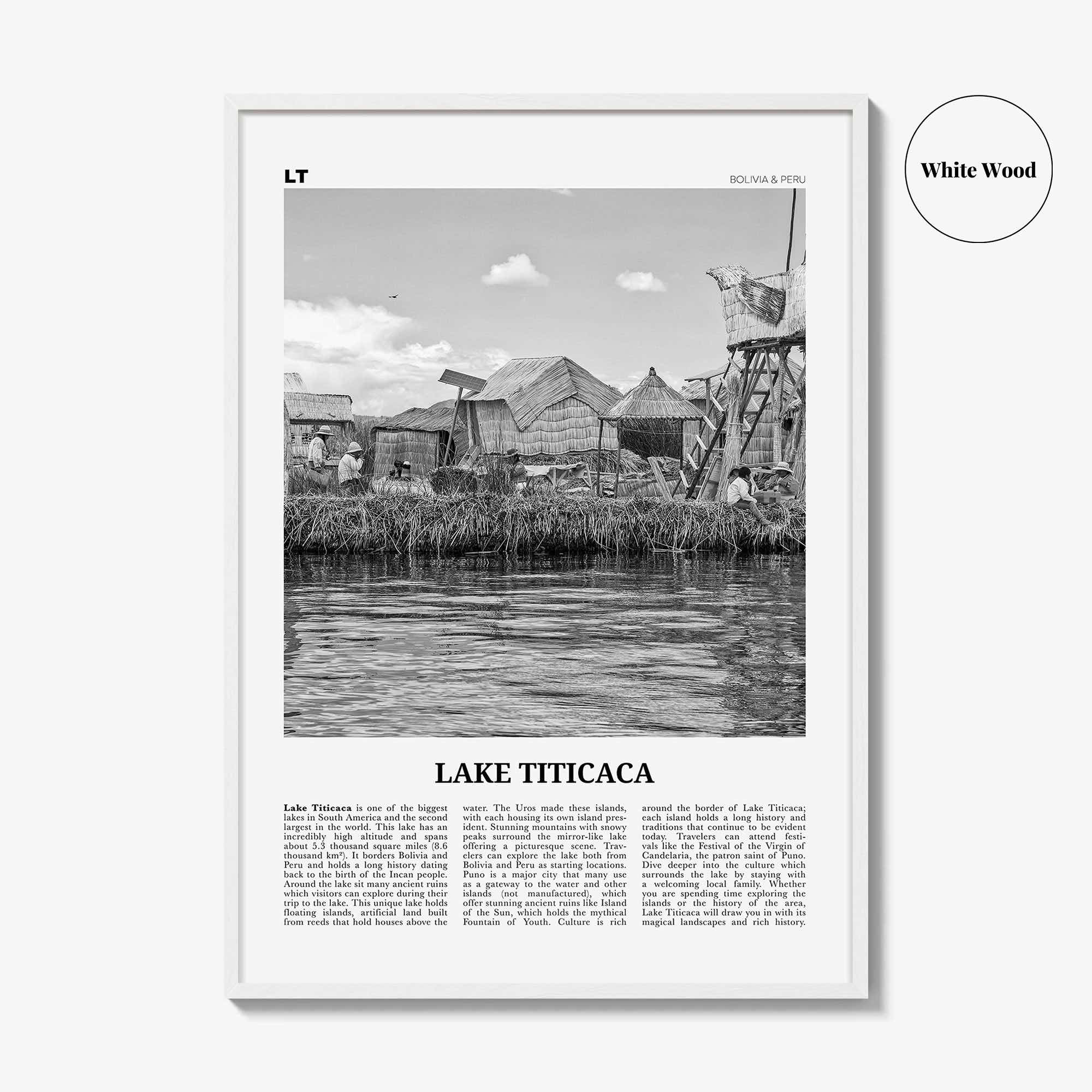 Lake Titicaca Print Black and White, Lake Titicaca Wall Art, Lake Titicaca Poster, Lake Titicaca Photo, Lake Titicaca Décor, Bolivia, Peru