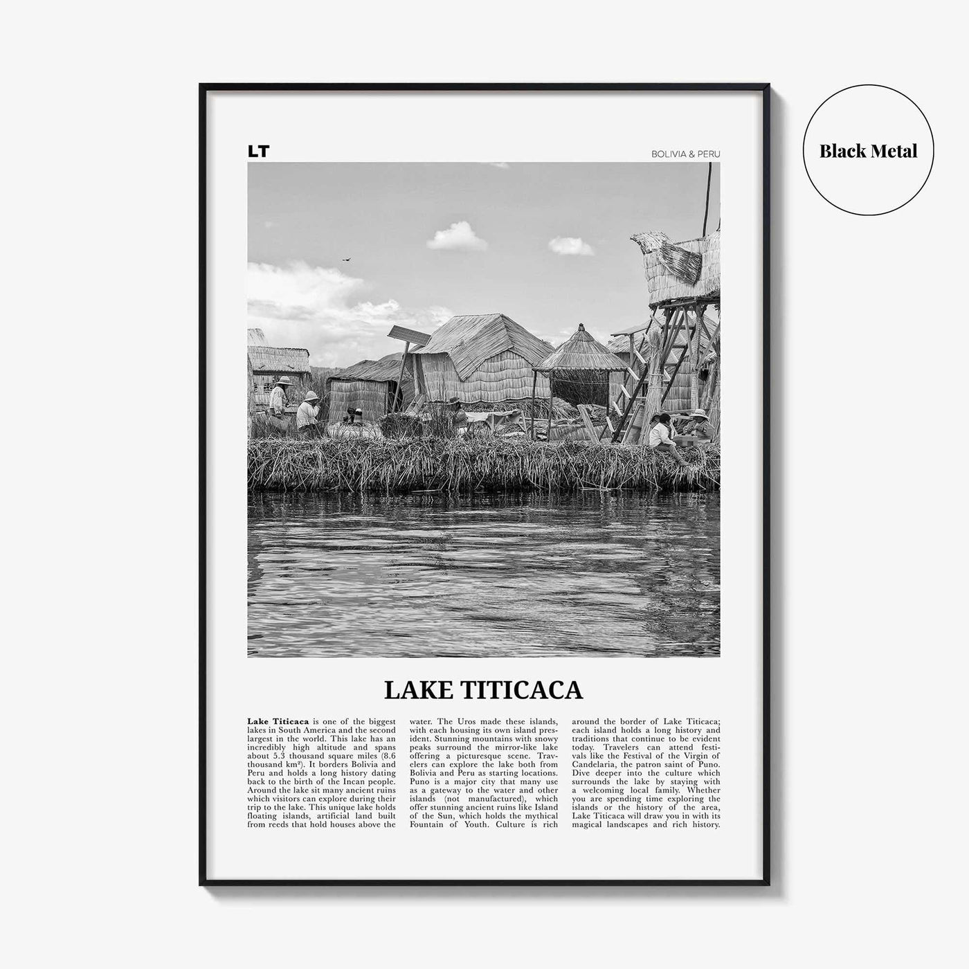 Lake Titicaca Print Black and White, Lake Titicaca Wall Art, Lake Titicaca Poster, Lake Titicaca Photo, Lake Titicaca Décor, Bolivia, Peru
