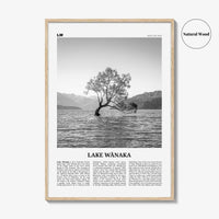 Lake Wanaka Print Black and White, Lake Wānaka Wall Art, Lake Wānaka Poster, Lake Wānaka Photo, Lake Wānaka Wall Décor, New Zealand