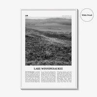 Lake Winnipesaukee Print Black and White, Lake Winnipesaukee Wall Art, Lake Winnipesaukee Poster, Lake Winnipesaukee Photo, New Hampshire