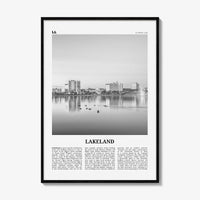 Lakeland Print Black and White, Lakeland Wall Art, Lakeland Poster, Lakeland Photo, Lakeland Wall Décor, Lakeland Map, Florida, USA