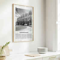 Lakewood Ranch Print Black and White, Lakewood Ranch Wall Art, Lakewood Ranch Poster, Lakewood Photo, Lakewood Wall Décor, Lakewood Map