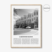 Lakewood Ranch Print Black and White, Lakewood Ranch Wall Art, Lakewood Ranch Poster, Lakewood Photo, Lakewood Wall Décor, Lakewood Map