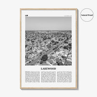 Lakewood Print Black and White, Lakewood Wall Art, Lakewood Poster, Lakewood Photo, Lakewood Map, Lakewood Wall Decor, California, USA
