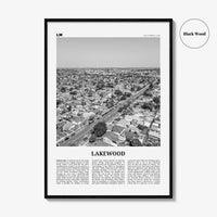 Lakewood Print Black and White, Lakewood Wall Art, Lakewood Poster, Lakewood Photo, Lakewood Map, Lakewood Wall Decor, California, USA