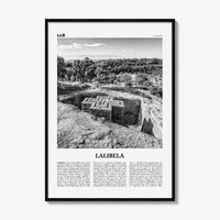 Lalibela Print Black and White, Lalibela Wall Art, Lalibela Poster, Lalibela Photo, Lalibela Wall Décor, Lalibela Map, Ethiopia
