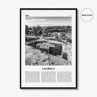 Lalibela Print Black and White, Lalibela Wall Art, Lalibela Poster, Lalibela Photo, Lalibela Wall Décor, Lalibela Map, Ethiopia