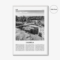 Lalibela Print Black and White, Lalibela Wall Art, Lalibela Poster, Lalibela Photo, Lalibela Wall Décor, Lalibela Map, Ethiopia