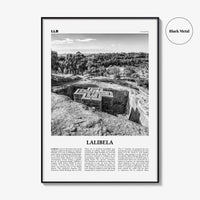 Lalibela Print Black and White, Lalibela Wall Art, Lalibela Poster, Lalibela Photo, Lalibela Wall Décor, Lalibela Map, Ethiopia