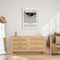 L'Alpe d'Huez Travel B&W Poster