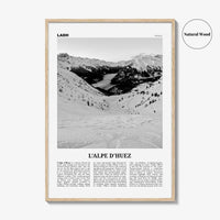L'Alpe d'Huez Print Black and White, Alpe d’Huez Wall Art, Alpe d’Huez Poster, Alpe d’Huez Photo, Alpe d’Huez Décor, L'Alpe d'Huez, France