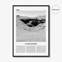 L'Alpe d'Huez Print Black and White, Alpe d’Huez Wall Art, Alpe d’Huez Poster, Alpe d’Huez Photo, Alpe d’Huez Décor, L'Alpe d'Huez, France