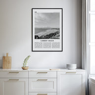 Lamberts Beach Travel B&W Poster