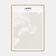 Lamu Map Portrait Poster