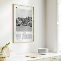 Lamu Print Black and White, Lamu Wall Art, Lamu Poster, Lamu Photo, Lamu Wall Décor, Lamu Map, Kenya