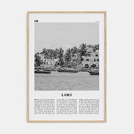 Lamu Travel B&W Poster